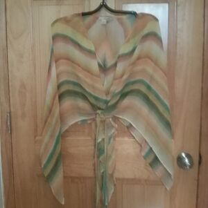 Zara Basic Sheer Striped Blouse